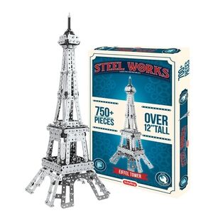 Schylling Eiffel Tower 3D Puzzle Steel Works Construction Erector Set